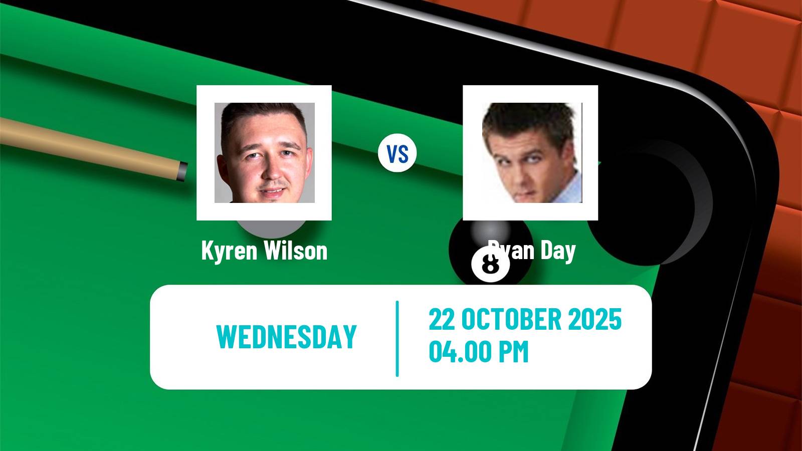 Snooker Northern Ireland Open Kyren Wilson - Ryan Day