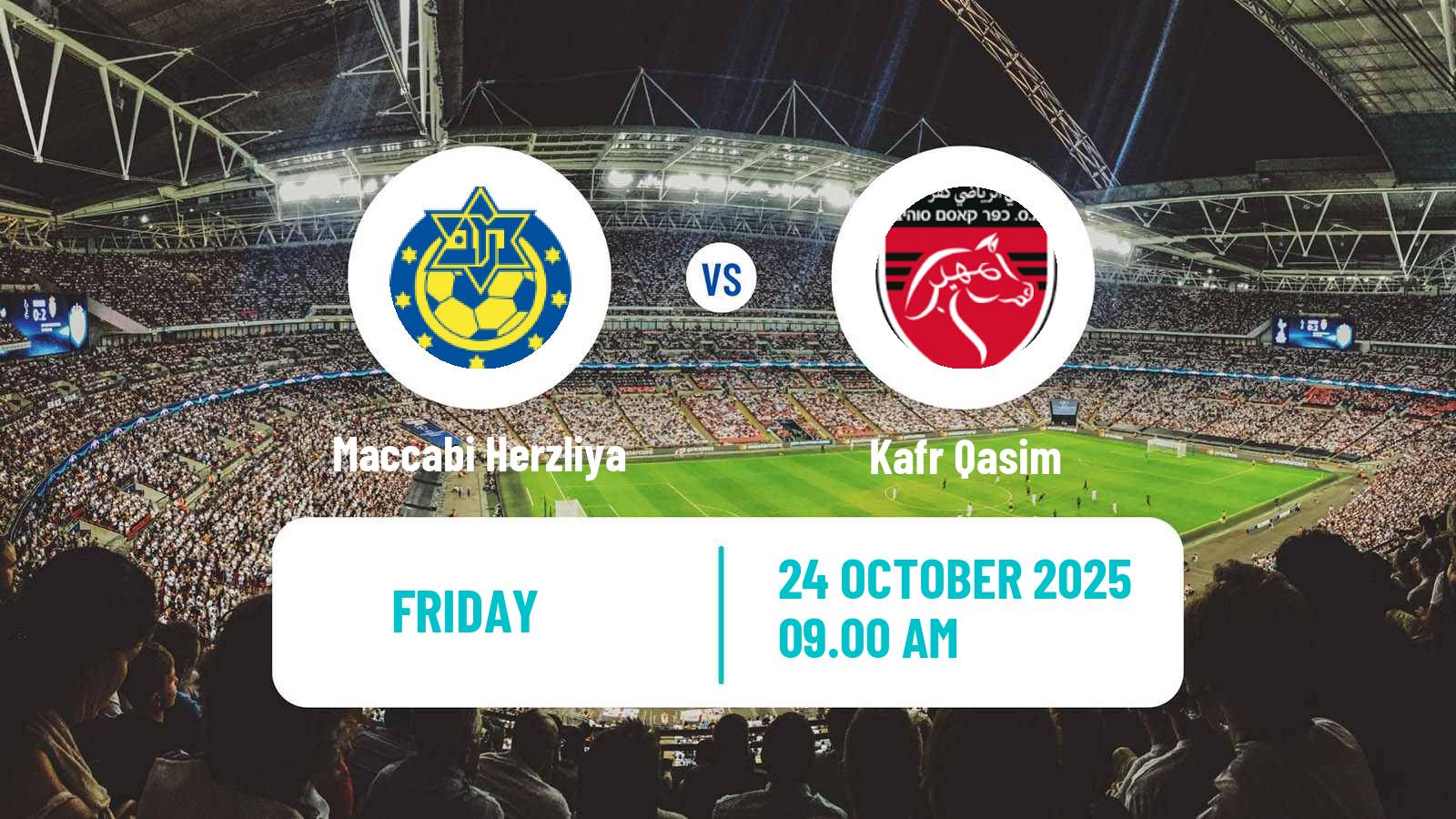 Football Israeli Liga Leumit Maccabi Herzliya - Kafr Qasim
