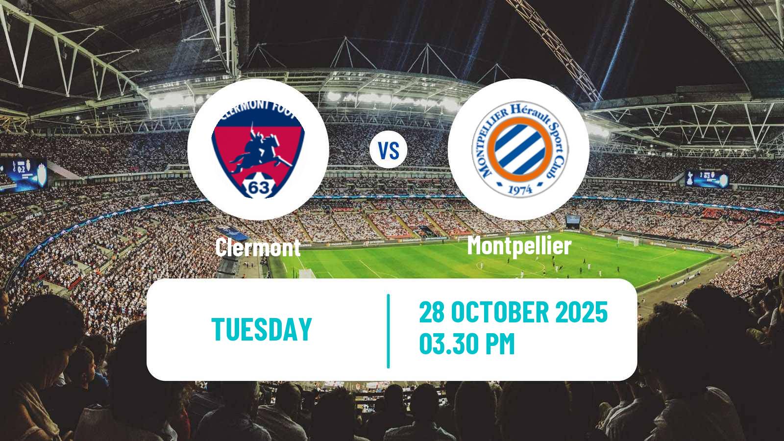 Football French Ligue 2 Clermont - Montpellier