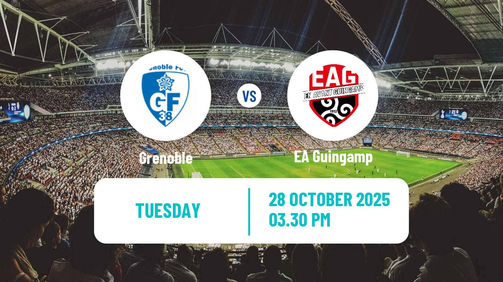 Football French Ligue 2 Grenoble - Guingamp