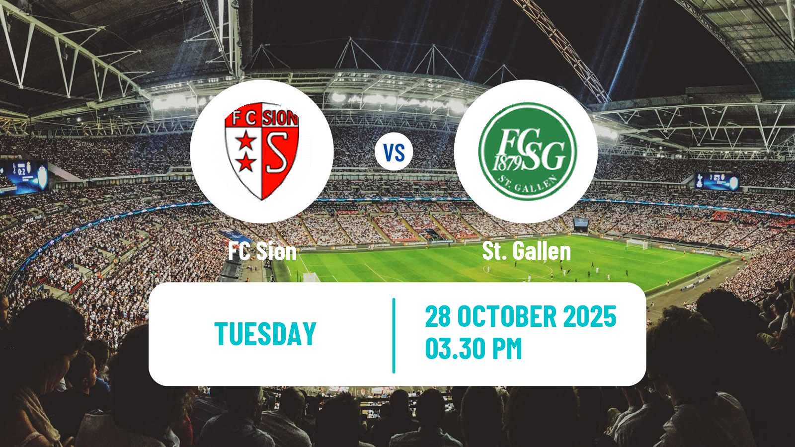 Football Swiss Super League Sion - St. Gallen