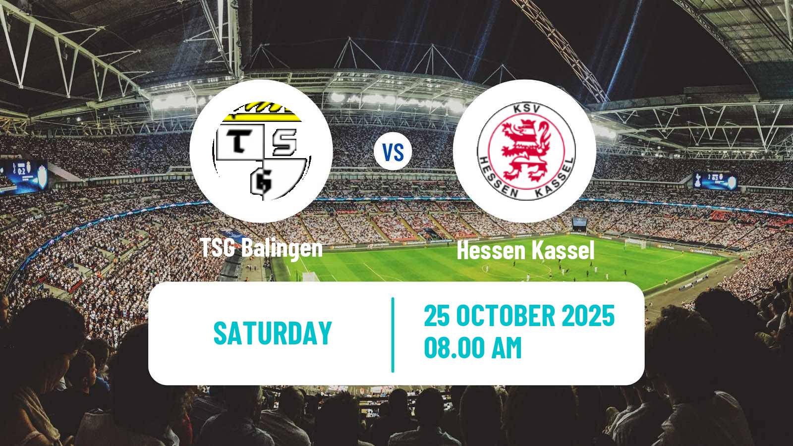 Football German Regionalliga Sudwest Balingen - Hessen Kassel