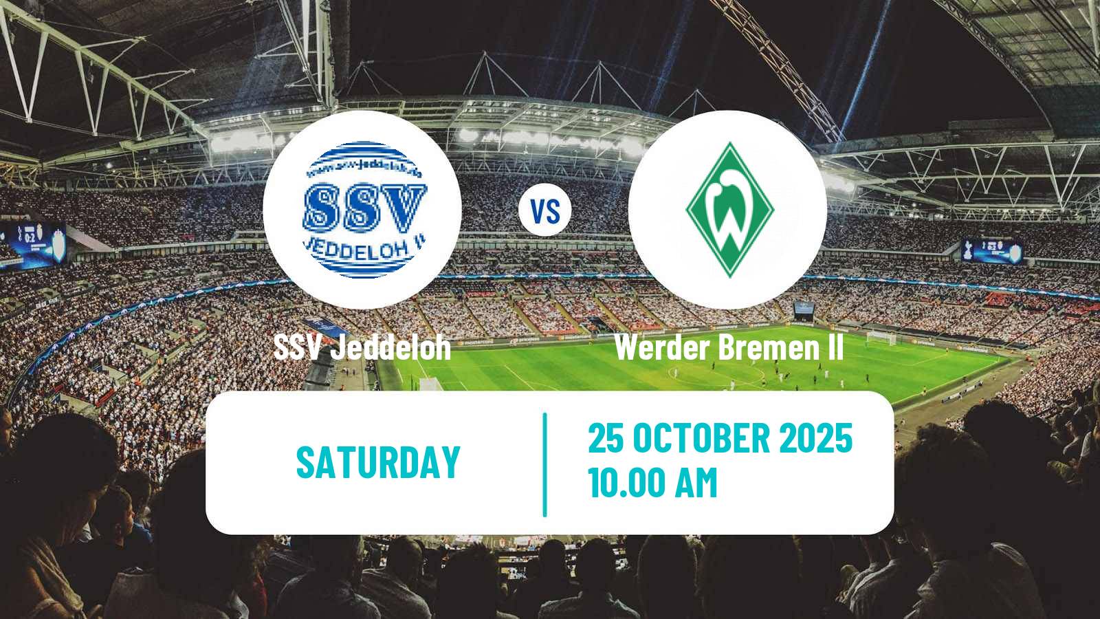 Football German Regionalliga North Jeddeloh - Werder Bremen II