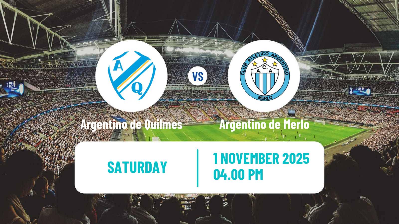 Football Argentinian Primera B Argentino de Quilmes - Argentino de Merlo