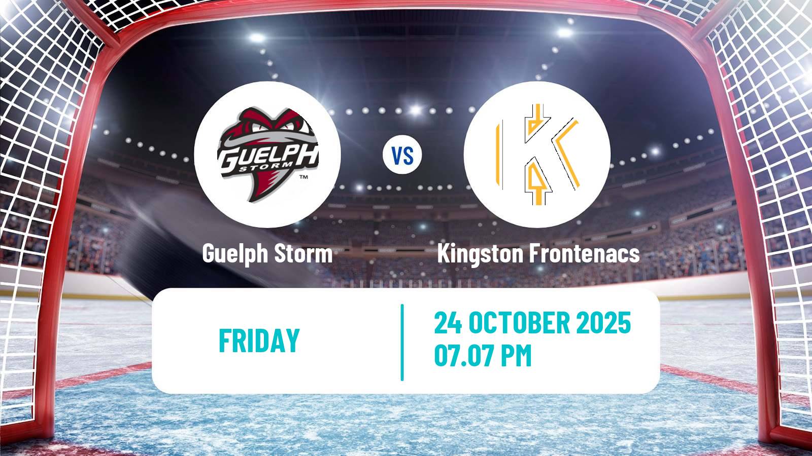 Hockey OHL Guelph Storm - Kingston Frontenacs