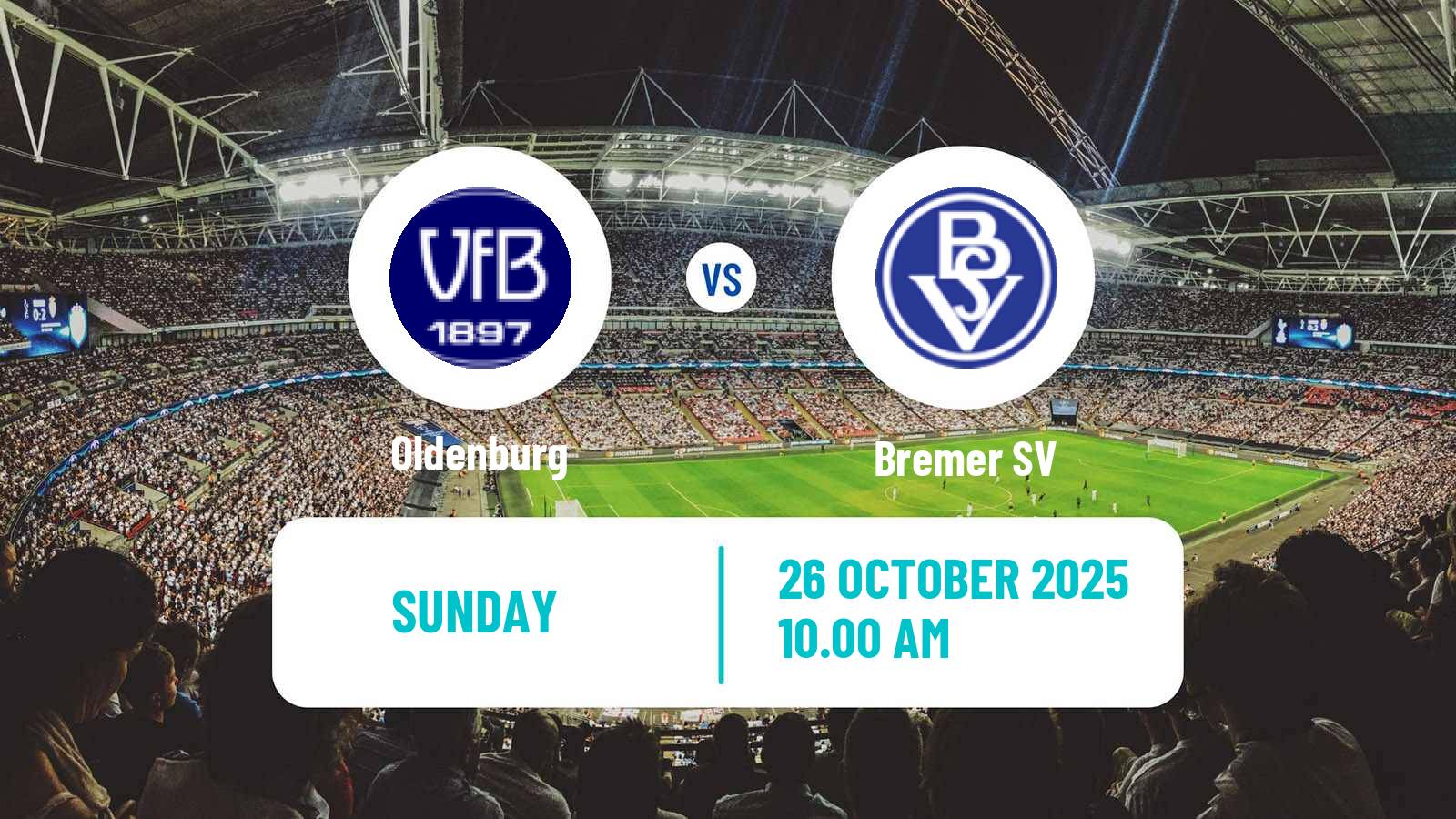Football German Regionalliga North Oldenburg - Bremer SV