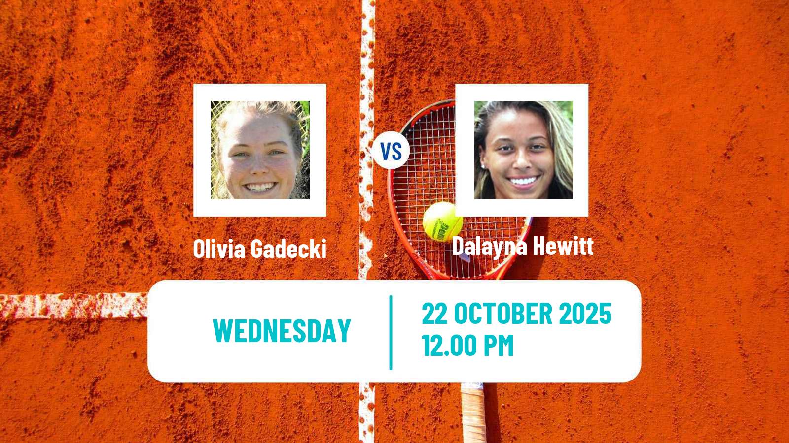 Tennis ITF W100 Tyler Tx Women Olivia Gadecki - Dalayna Hewitt