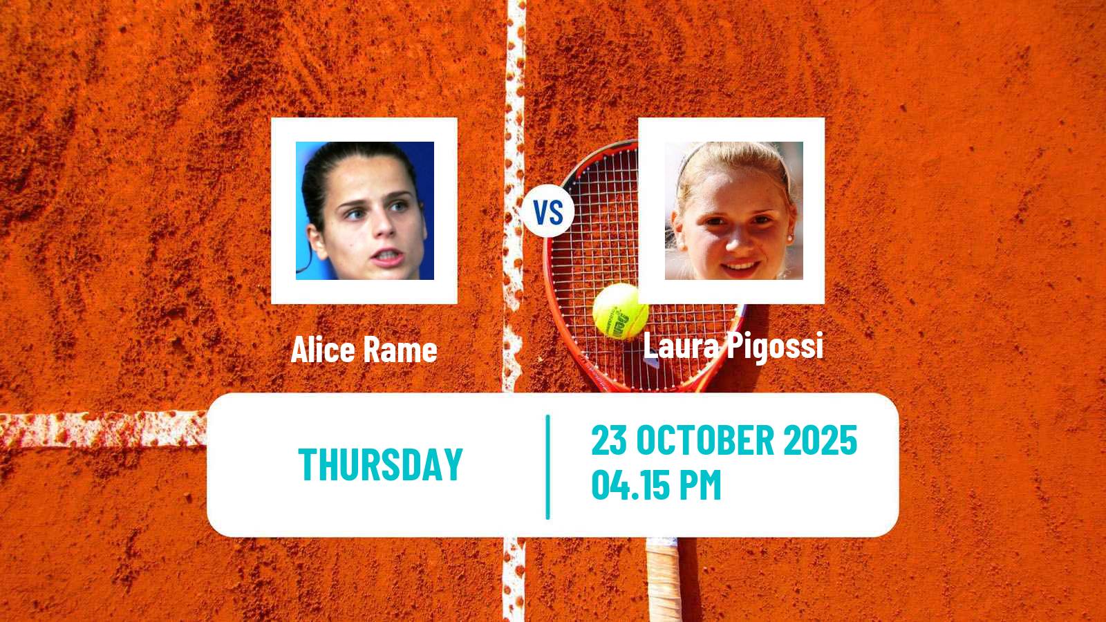 Tennis Florianopolis Challenger Women Alice Rame - Laura Pigossi