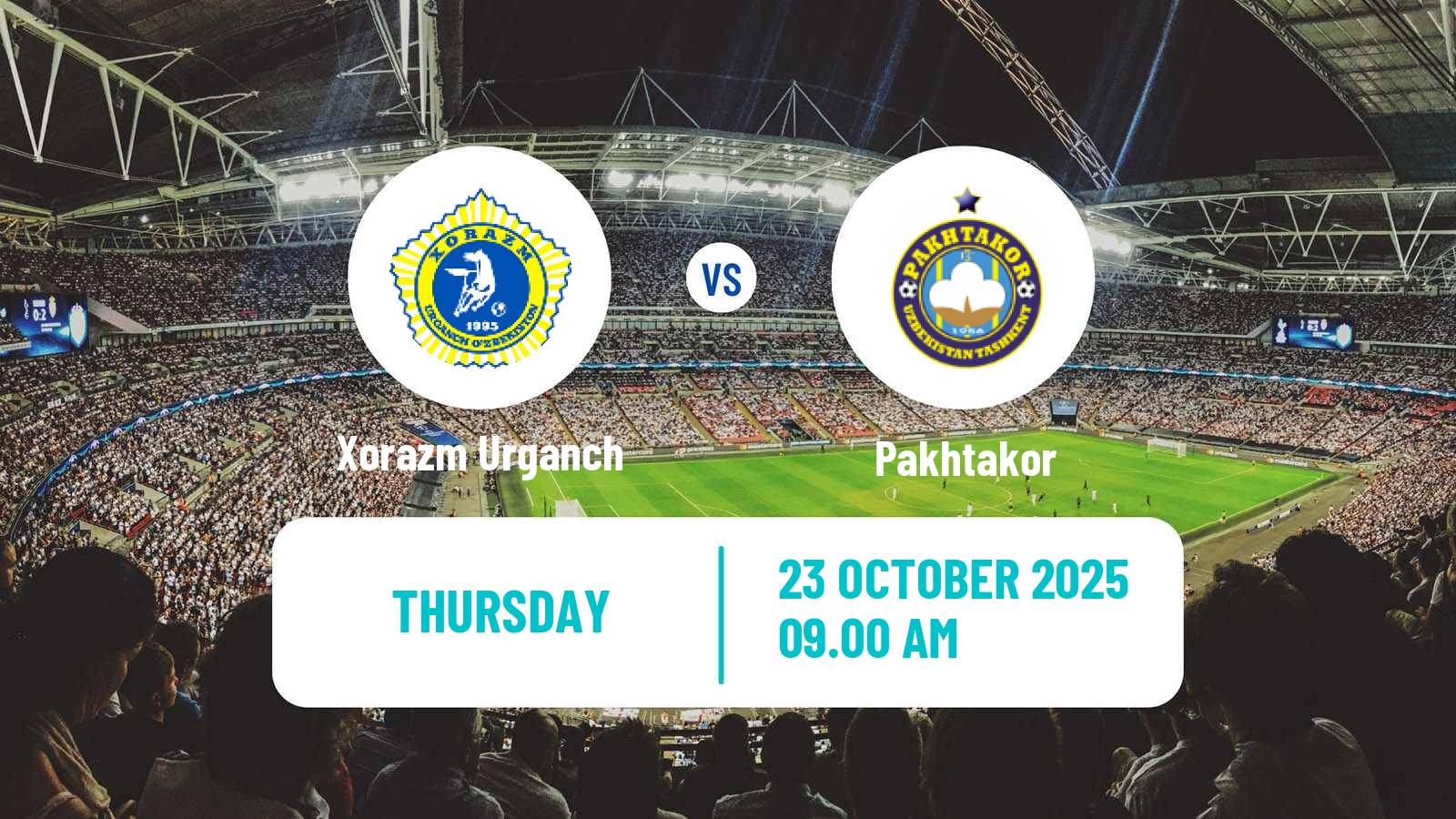 Football Uzbek League Xorazm Urganch - Pakhtakor