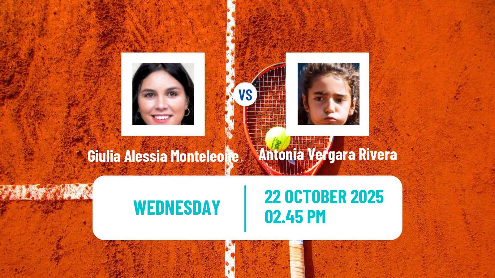 Tennis ITF W50 Ibague Women Giulia Alessia Monteleone - Antonia Vergara Rivera