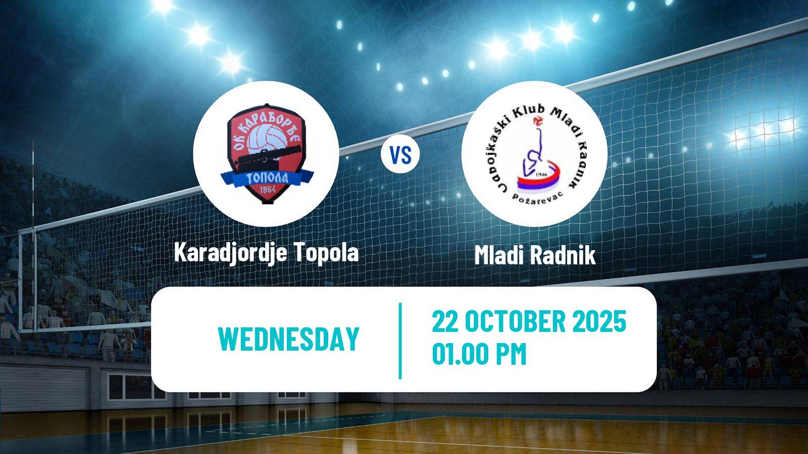 Volleyball Serbian Cup Volleyball Karadjordje Topola - Mladi Radnik