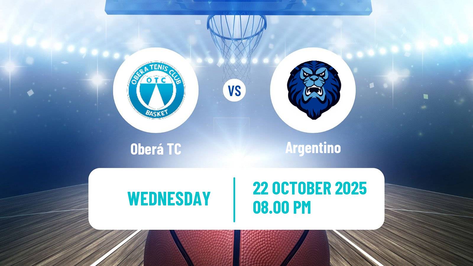 Basketball Argentinian LNB Oberá TC - Argentino