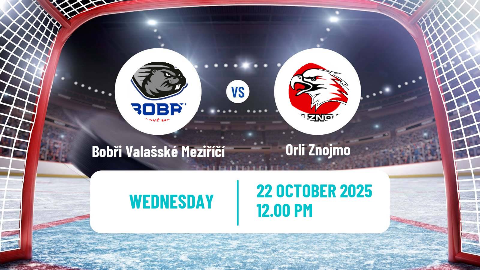 Hockey Czech 2 Liga Hockey East Bobři Valašské Meziříčí - Orli Znojmo