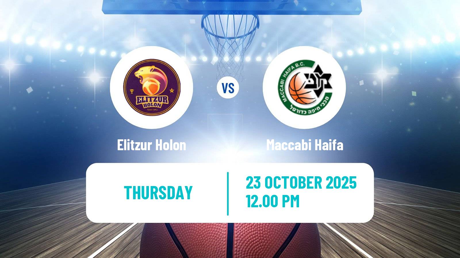 Basketball Israeli WBL Women Elitzur Holon - Maccabi Haifa