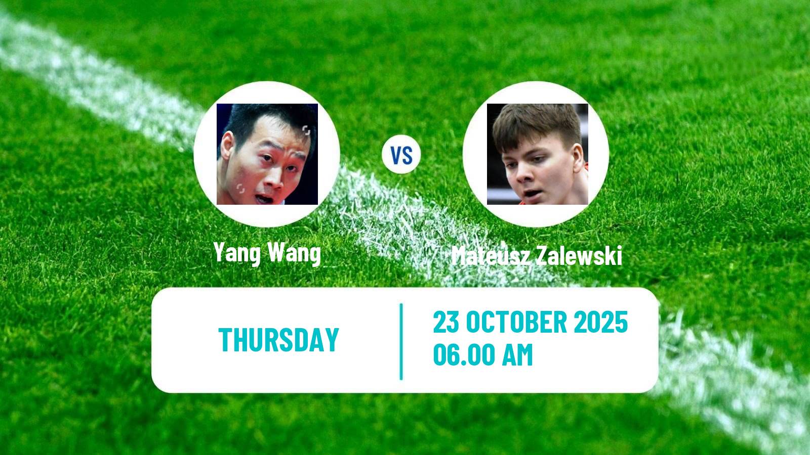 Table tennis Wtt Star Contender London Men Yang Wang - Mateusz Zalewski