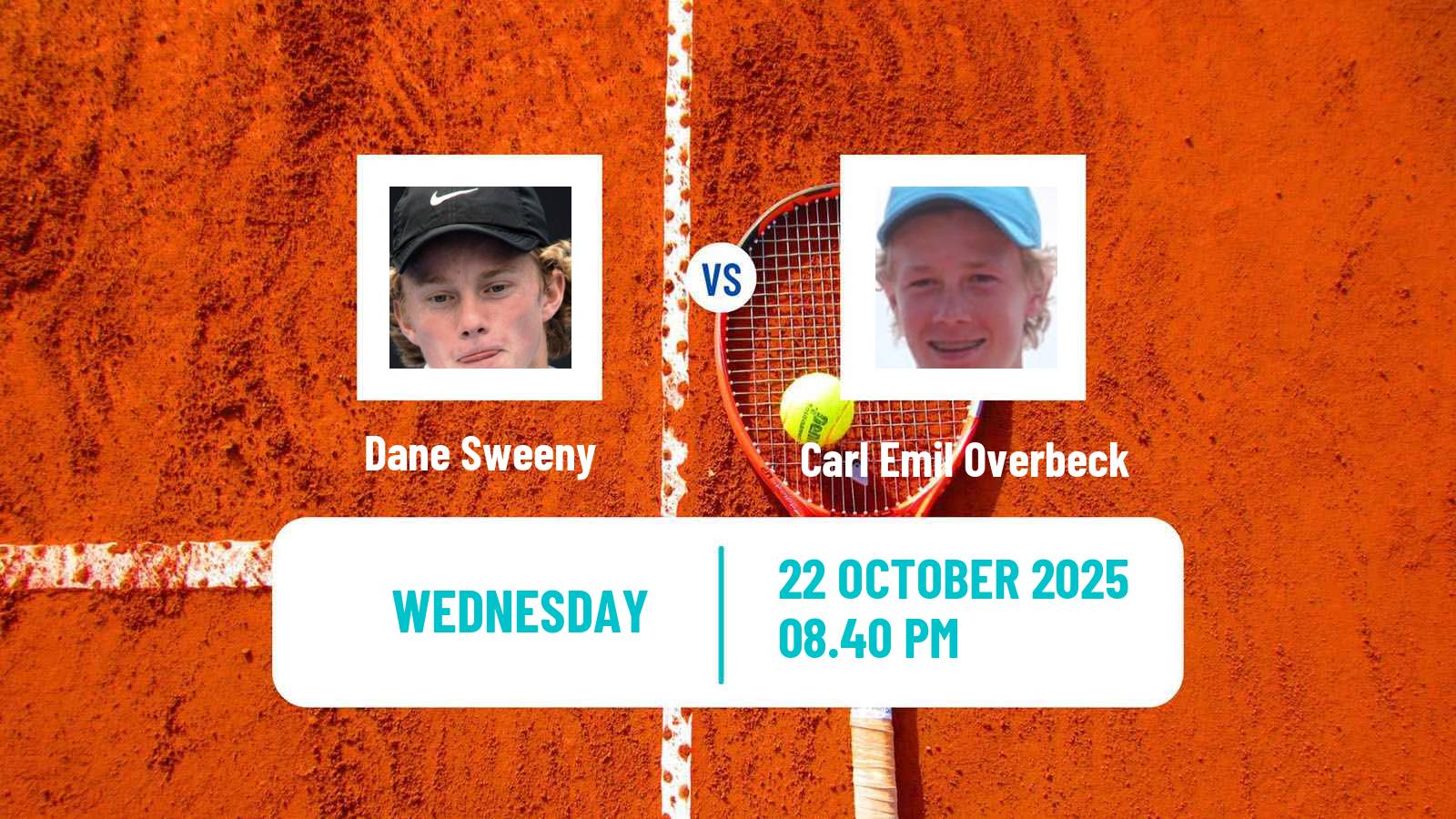 Tennis ITF M25 Brisbane Men Dane Sweeny - Carl Emil Overbeck
