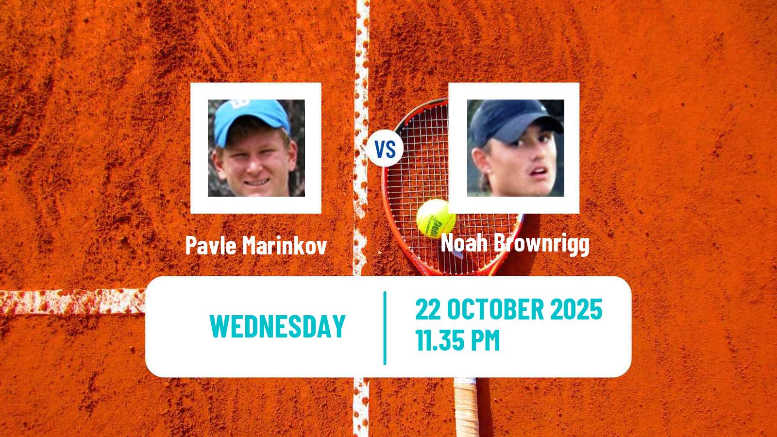 Tennis ITF M25 Brisbane Men Pavle Marinkov - Noah Brownrigg