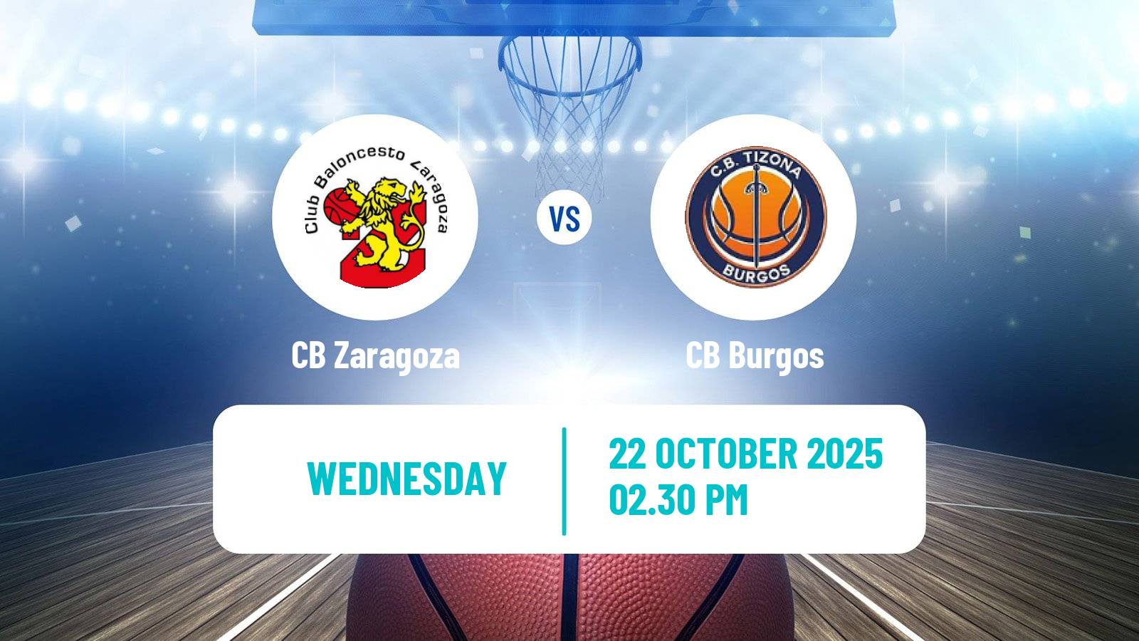 Basketball Spanish Copa Espana Basketball CB Zaragoza - Burgos