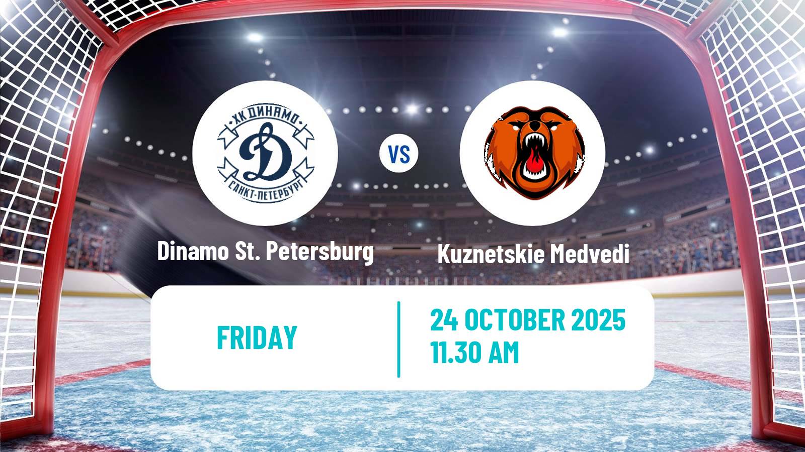 Hockey MHL Dinamo St. Petersburg - Kuznetskie Medvedi