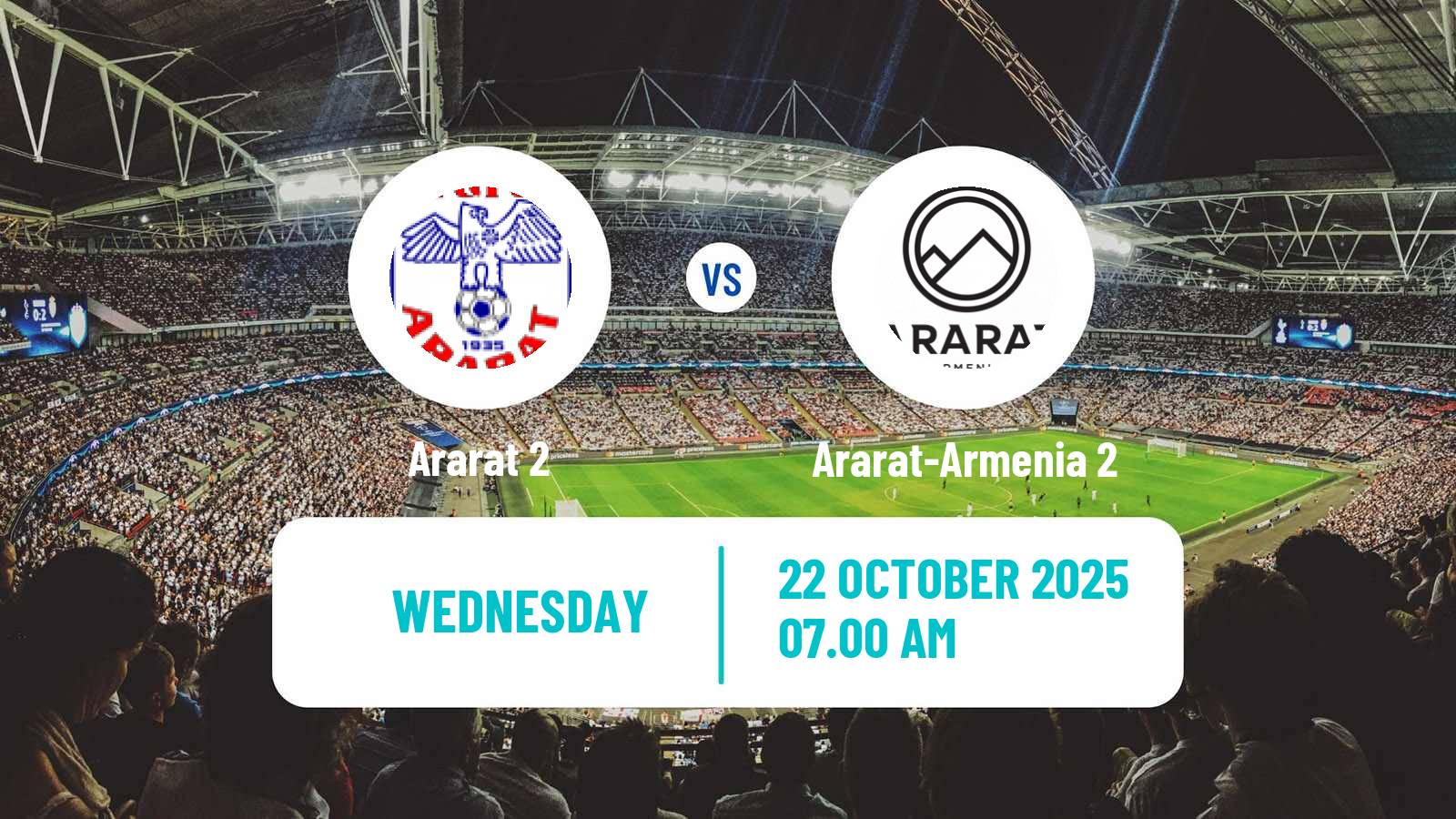 Football Armenian First League Ararat 2 - Ararat-Armenia 2