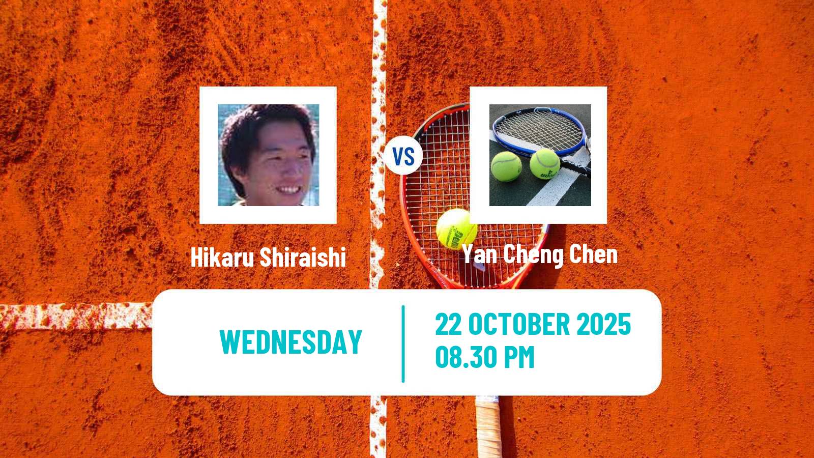 Tennis ITF M15 Tanagura Men Hikaru Shiraishi - Yan Cheng Chen