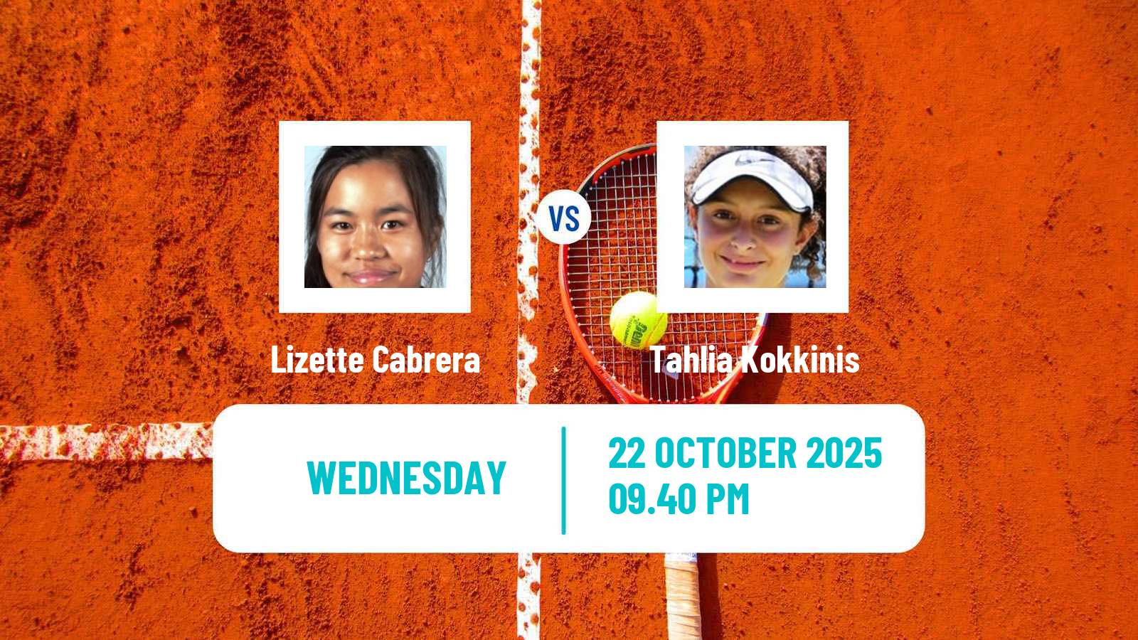 Tennis ITF W35 Brisbane Women Lizette Cabrera - Tahlia Kokkinis