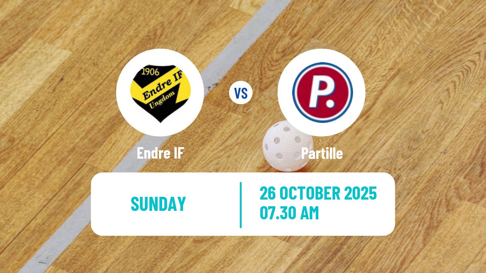 Floorball Swedish Superligan Floorball Women Endre IF - Partille