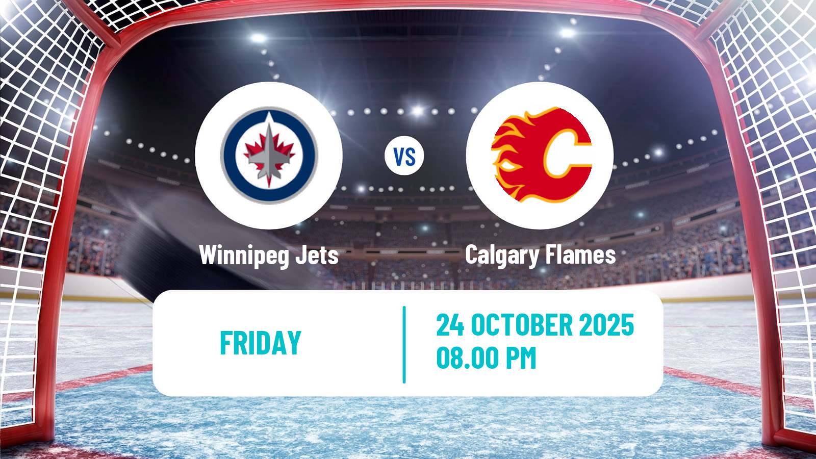 Hockey NHL Winnipeg Jets - Calgary Flames