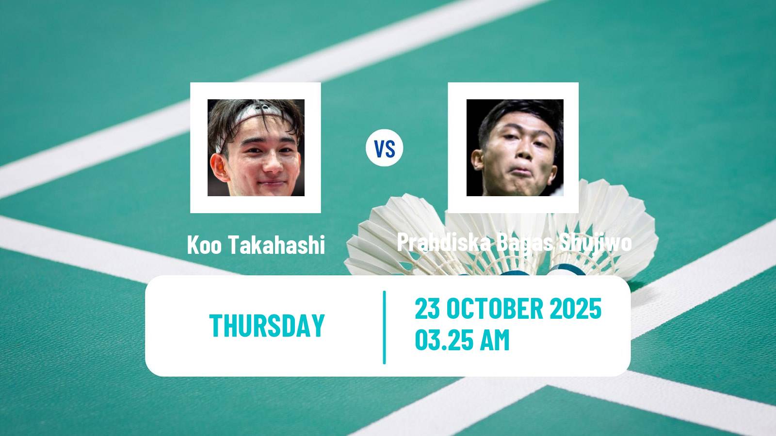 Badminton BWF World Tour Indonesia Masters 3 Men Koo Takahashi - Prahdiska Bagas Shujiwo