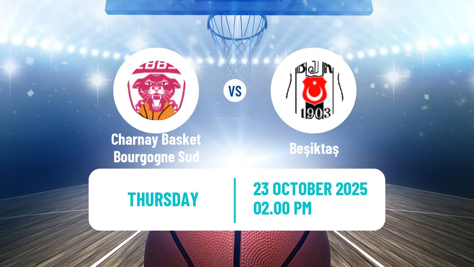 Basketball Eurocup Women Charnay Basket Bourgogne Sud - Beşiktaş