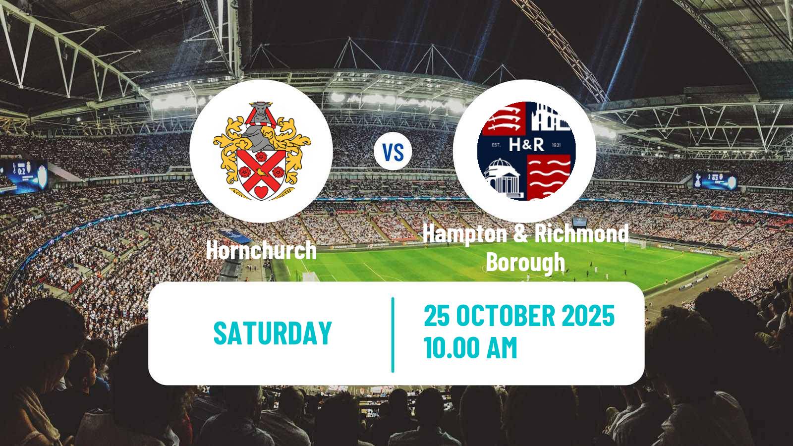 Football English National League South Hornchurch - Hampton & Richmond Borough