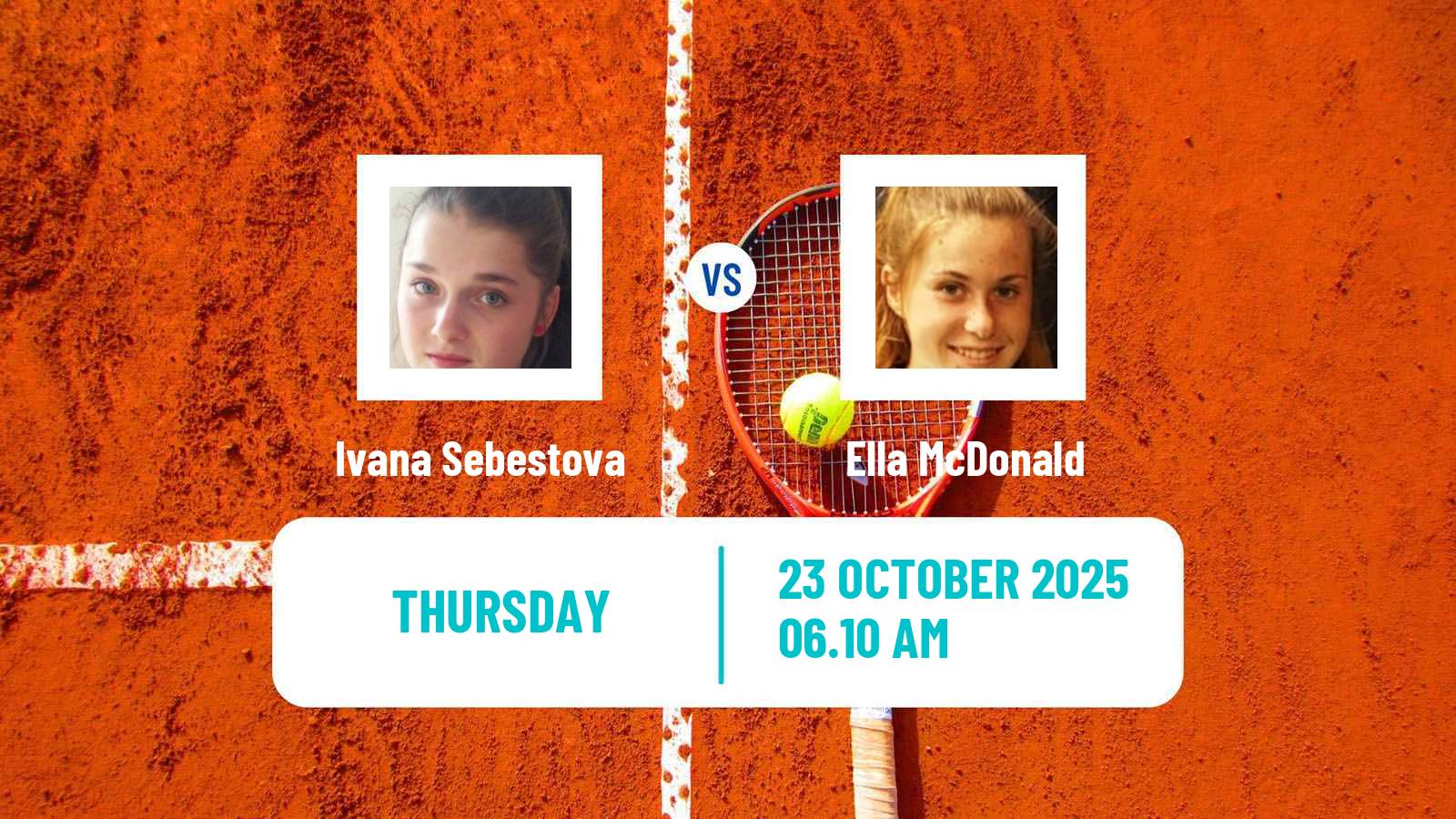 Tennis ITF W100 Wrexham Women Ivana Sebestova - Ella McDonald
