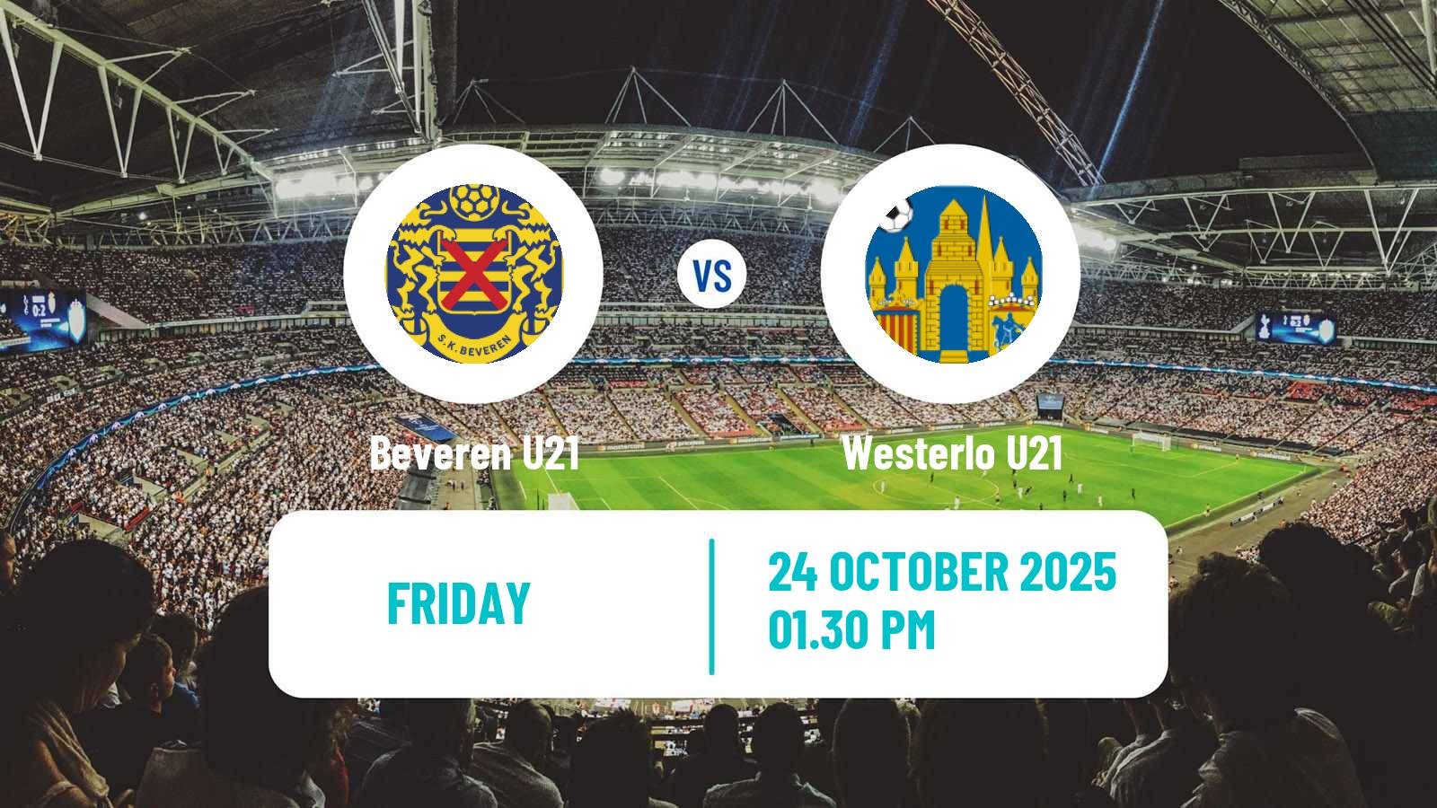Football Belgian Pro League U21 Beveren U21 - Westerlo U21