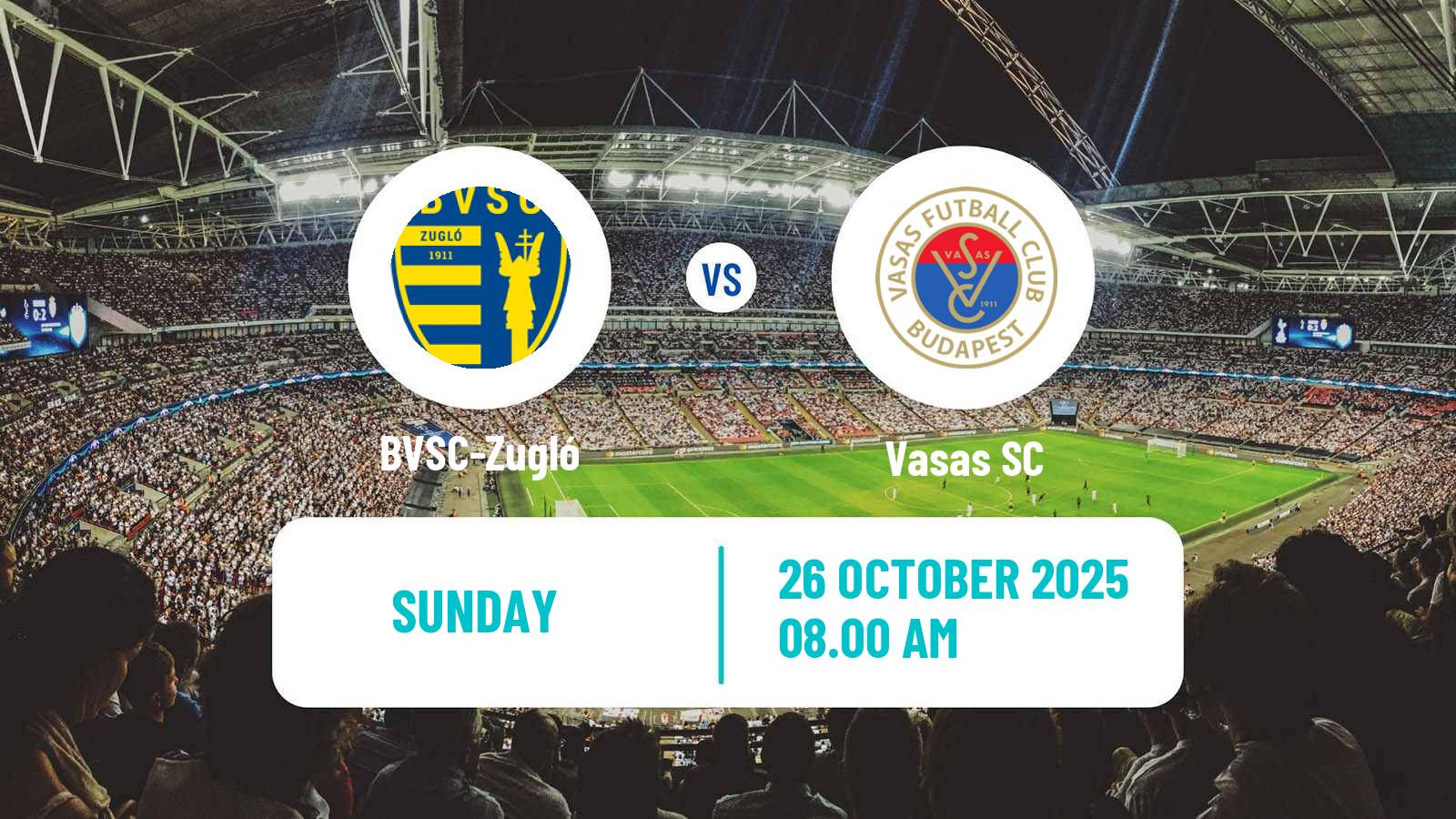 Football Hungarian NB II BVSC-Zugló - Vasas