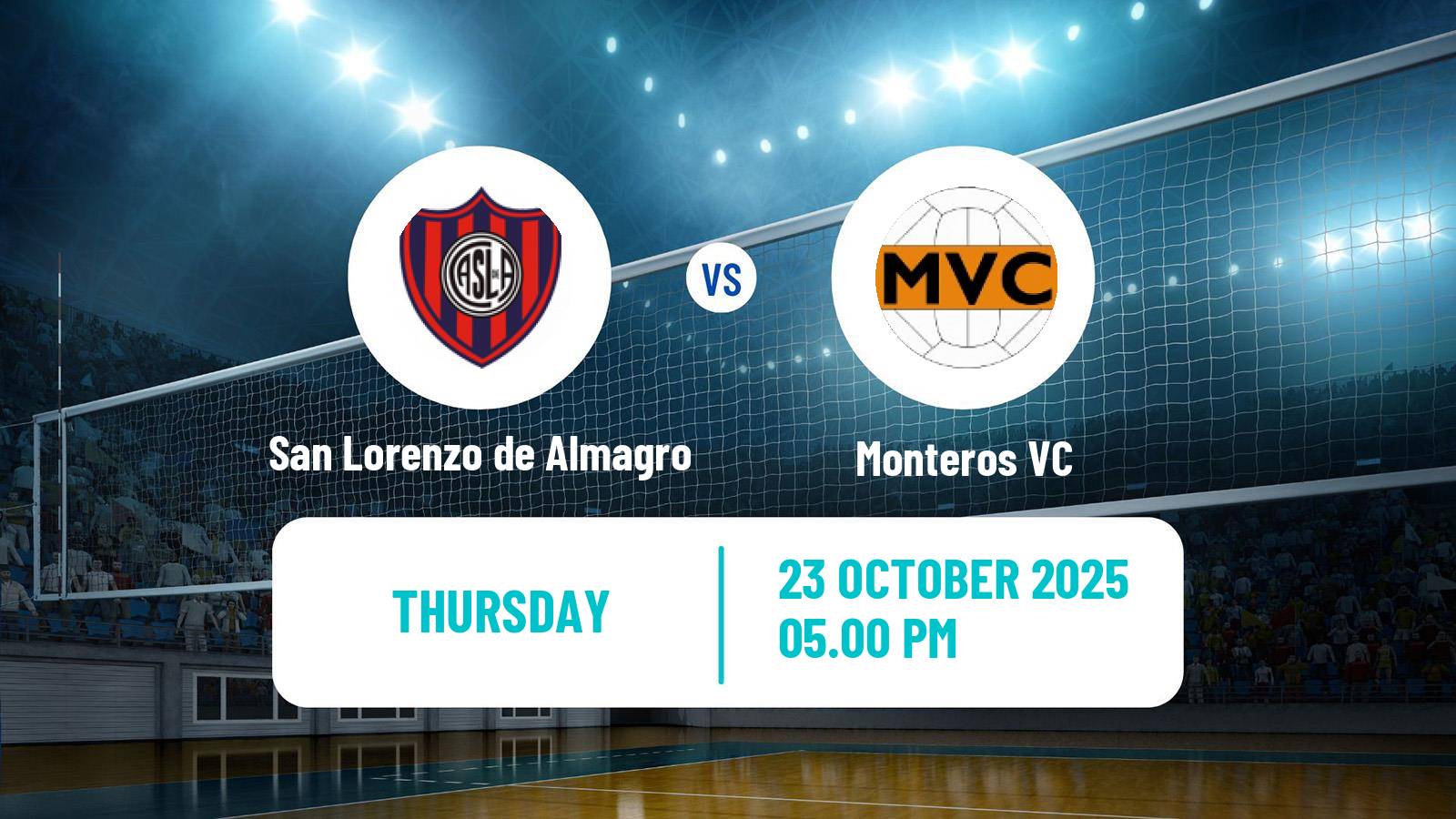 Volleyball Argentinian Supercopa Volleyball San Lorenzo de Almagro - Monteros