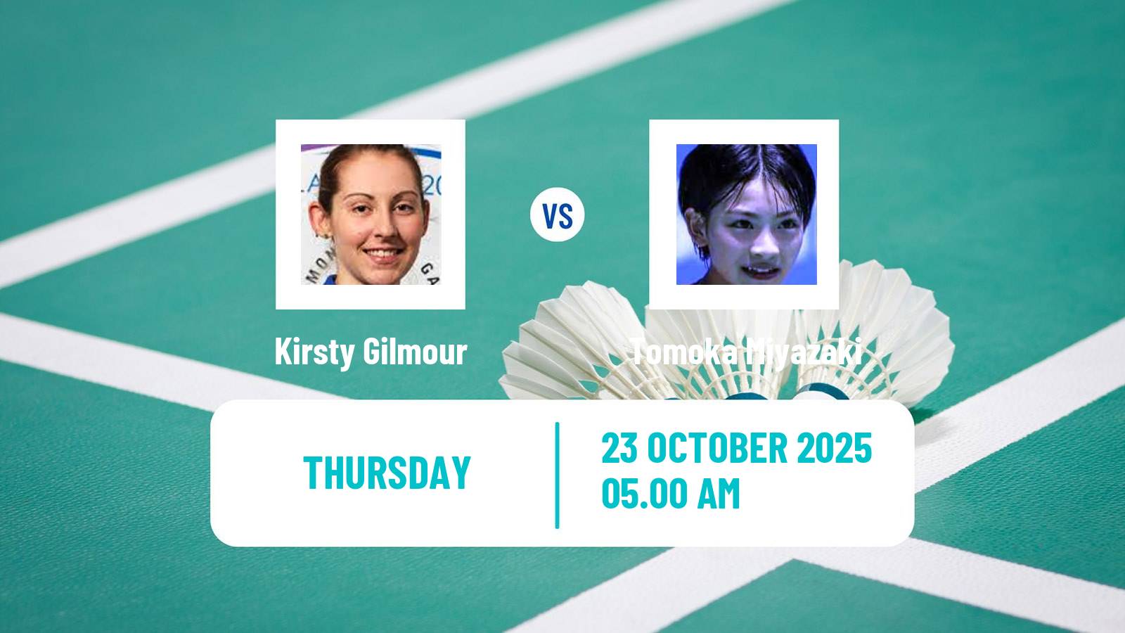 Badminton BWF World Tour French Open Women Kirsty Gilmour - Tomoka Miyazaki