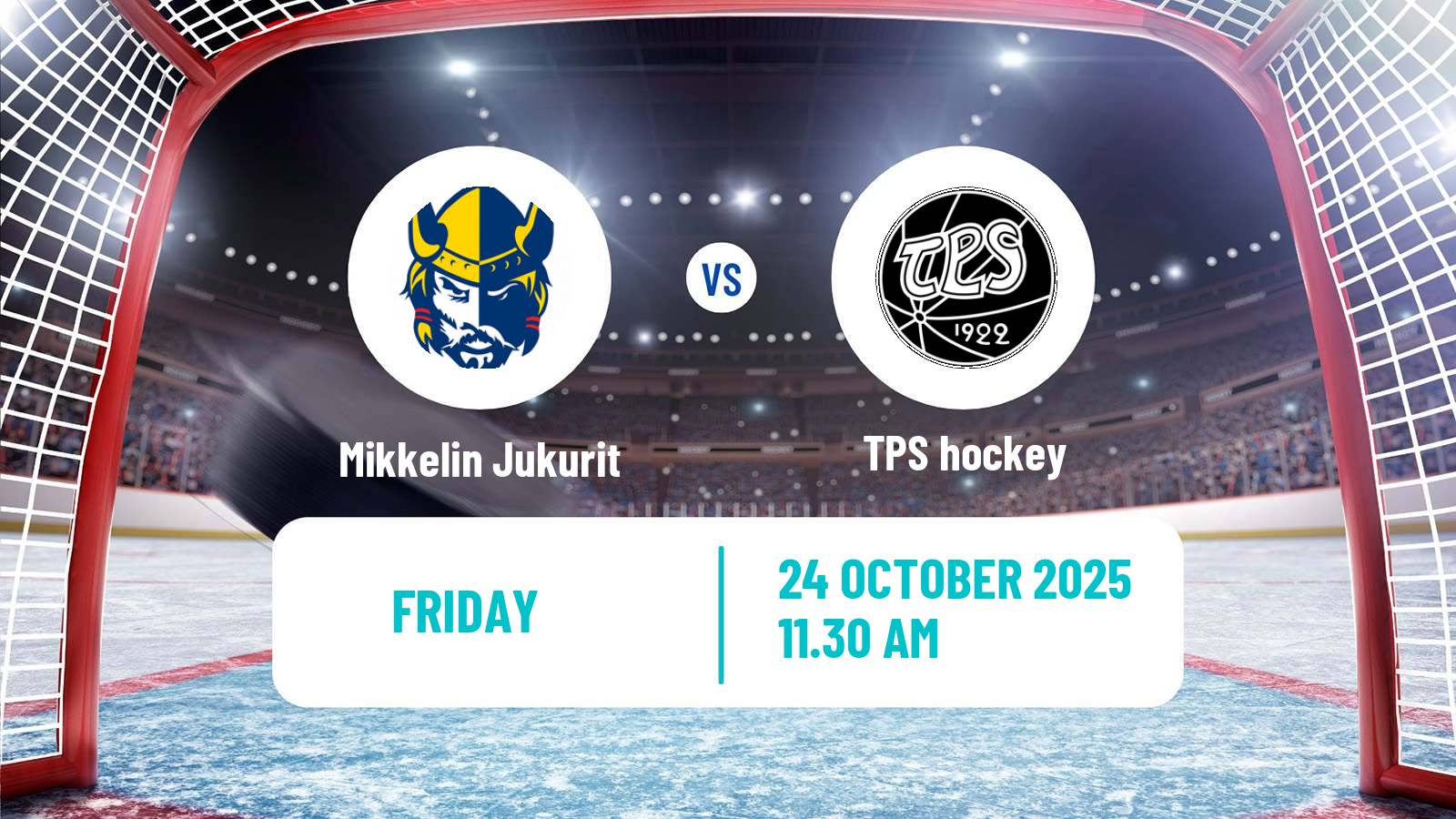 Hockey Finnish SM-liiga Mikkelin Jukurit - TPS