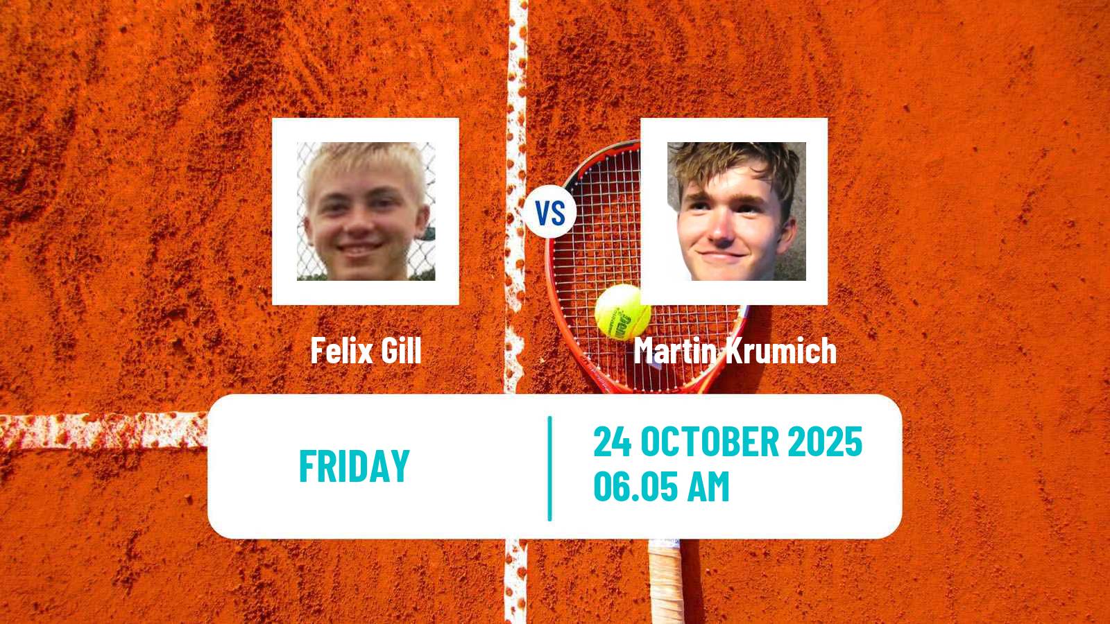 Tennis ITF M25 Santa Margherita Di Pula 12 Men Felix Gill - Martin Krumich