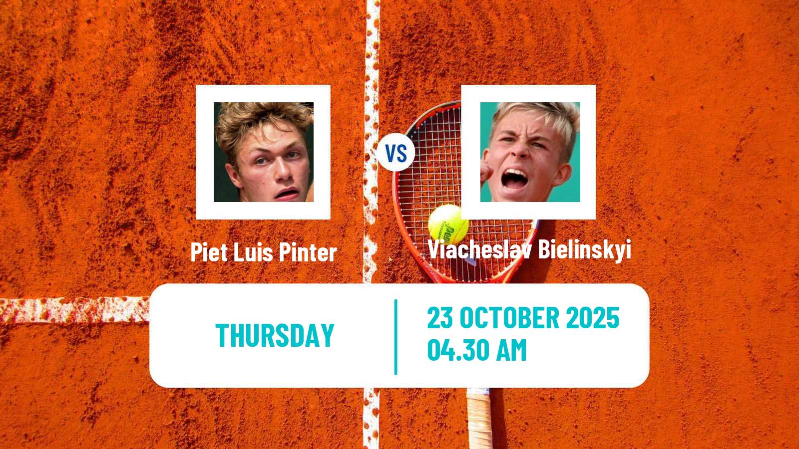 Tennis ITF M15 Bol Men Piet Luis Pinter - Viacheslav Bielinskyi