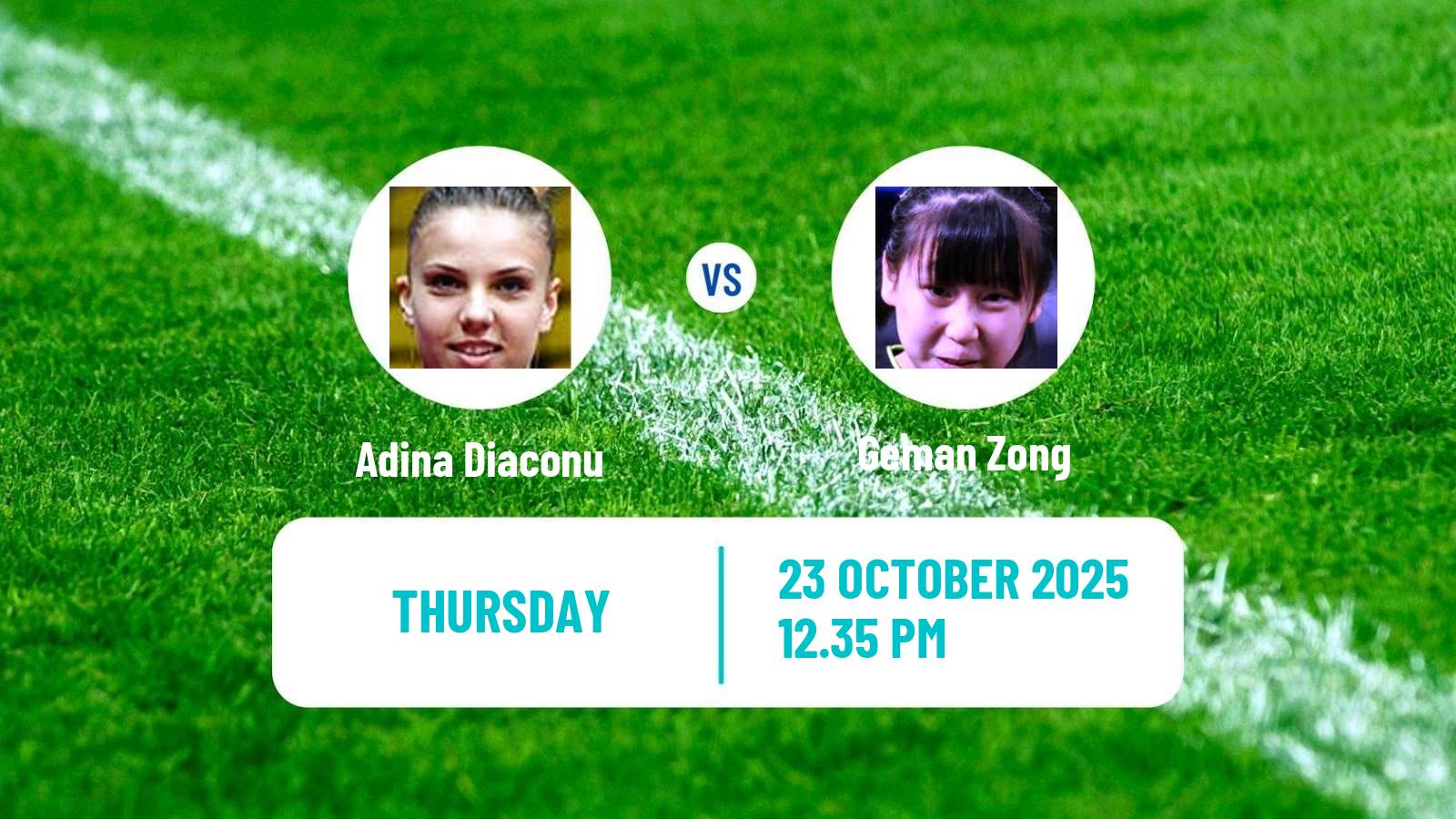 Table tennis Wtt Star Contender London Women Adina Diaconu - Geman Zong
