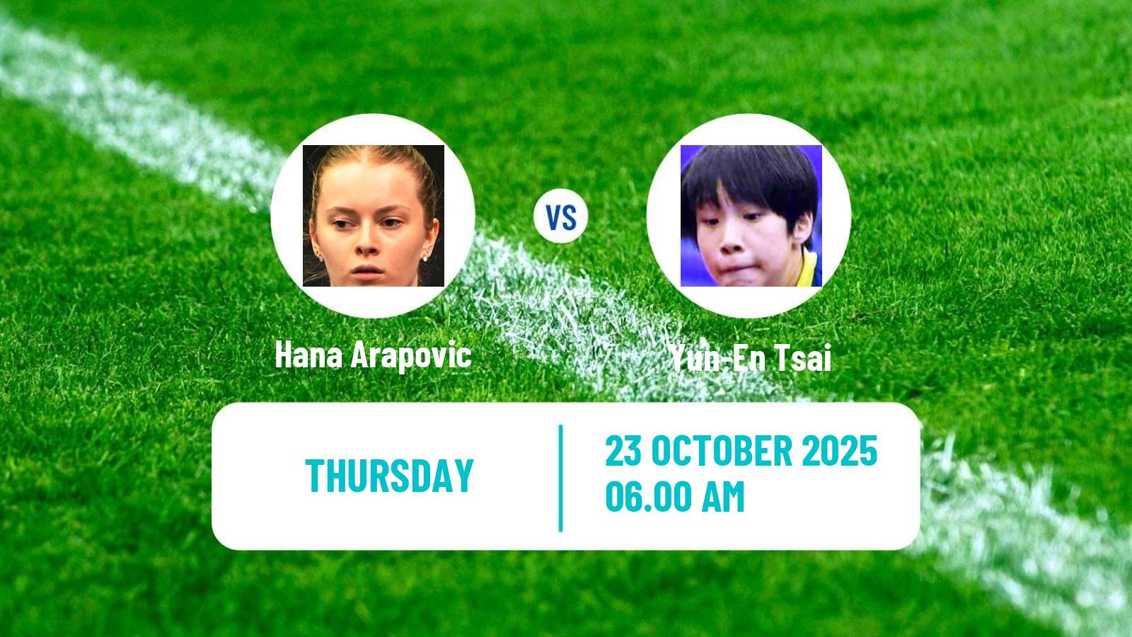 Table tennis Wtt Star Contender London Women Hana Arapovic - Yun-En Tsai