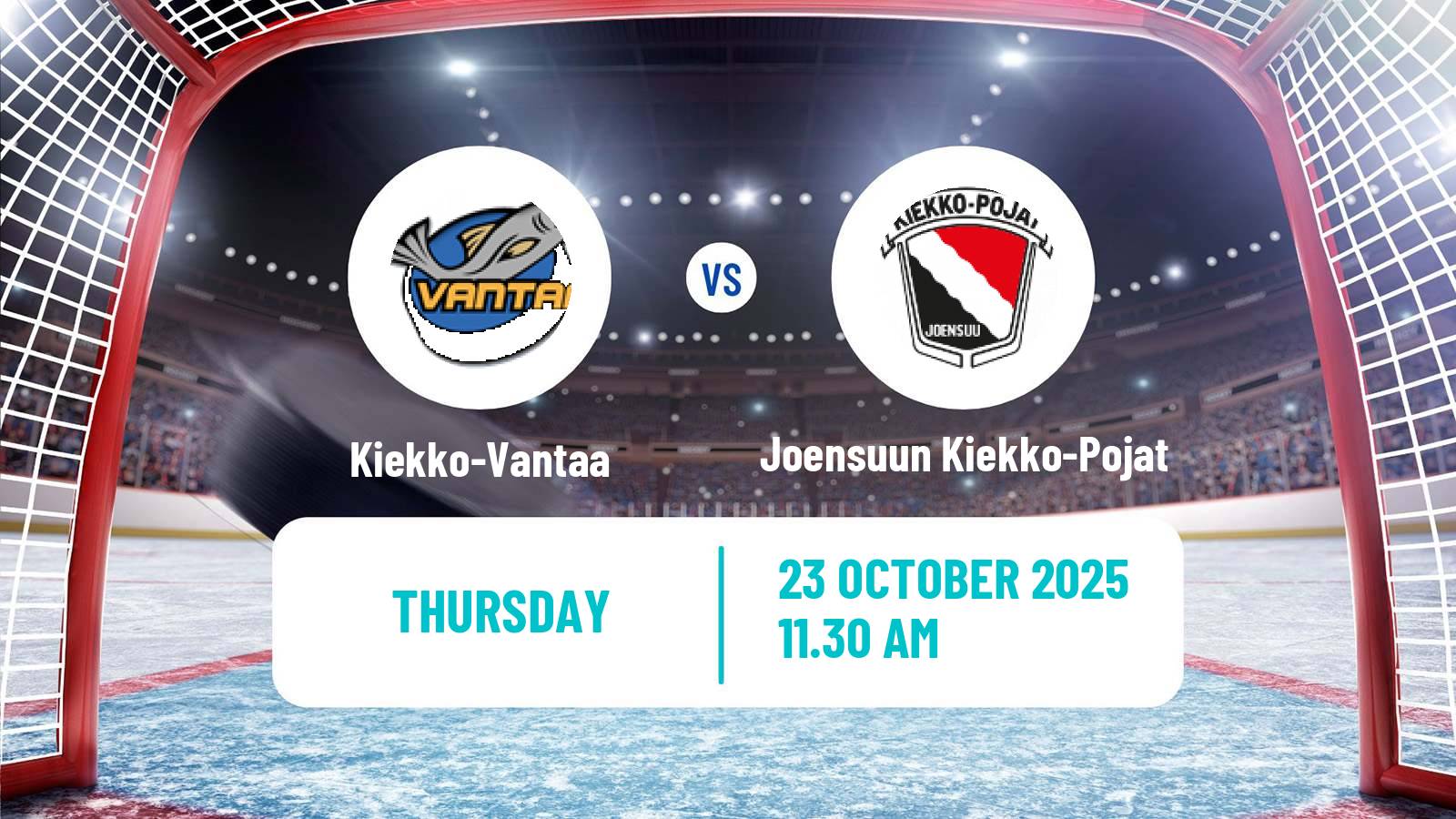 Hockey Finnish Mestis Kiekko-Vantaa - Joensuun Kiekko-Pojat