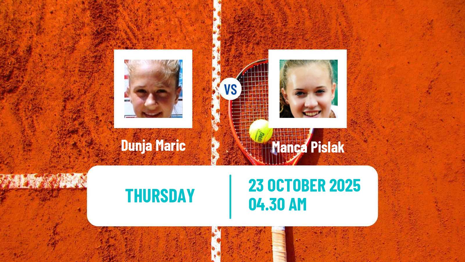 Tennis ITF W15 Bol Women Dunja Maric - Manca Pislak