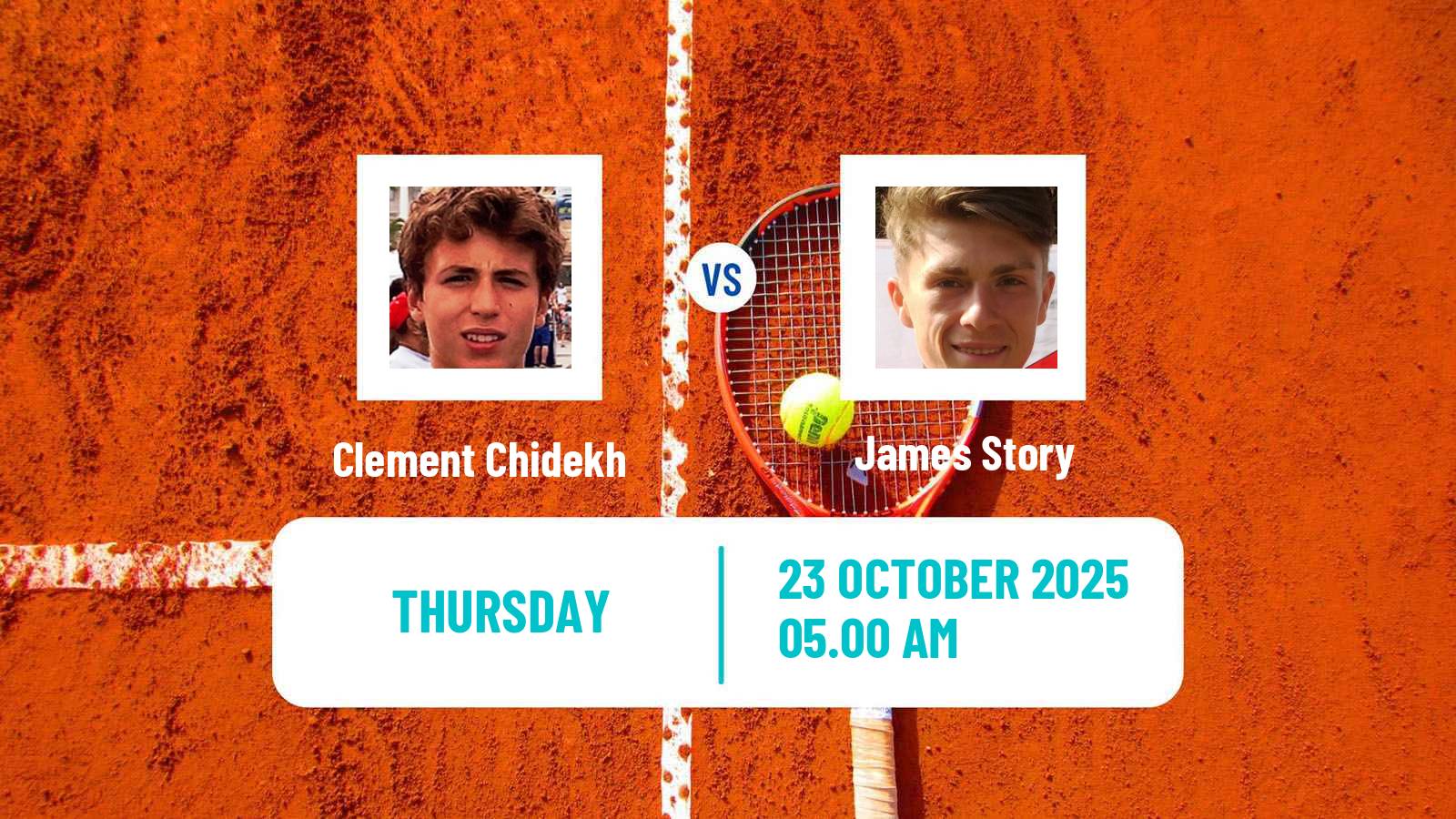 Tennis ITF M25 Sheffield Men Clement Chidekh - James Story