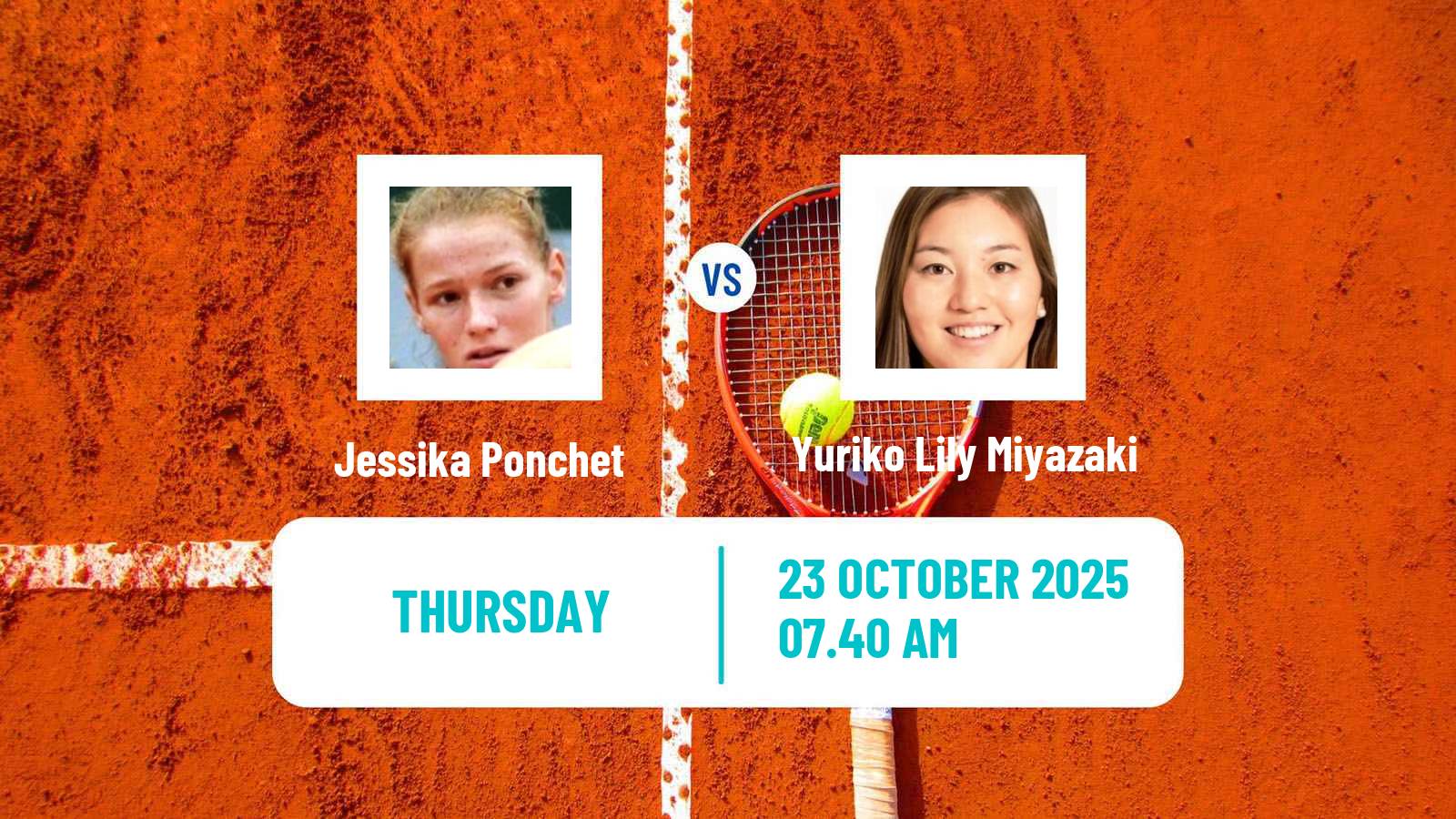 Tennis ITF W100 Wrexham Women Jessika Ponchet - Yuriko Lily Miyazaki