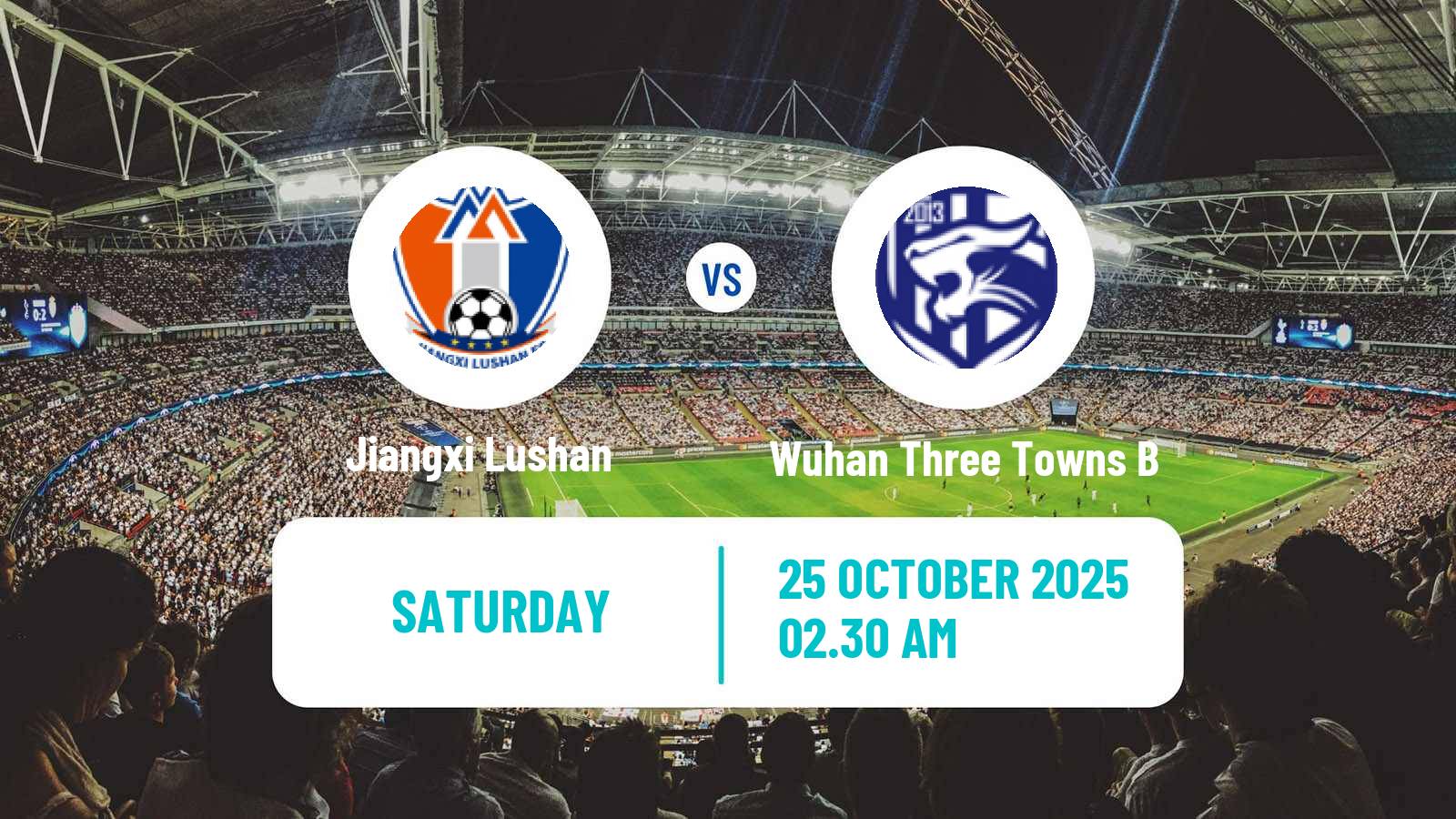 Football Chinese Yi League Jiangxi Lushan - Wuhan Three Towns B