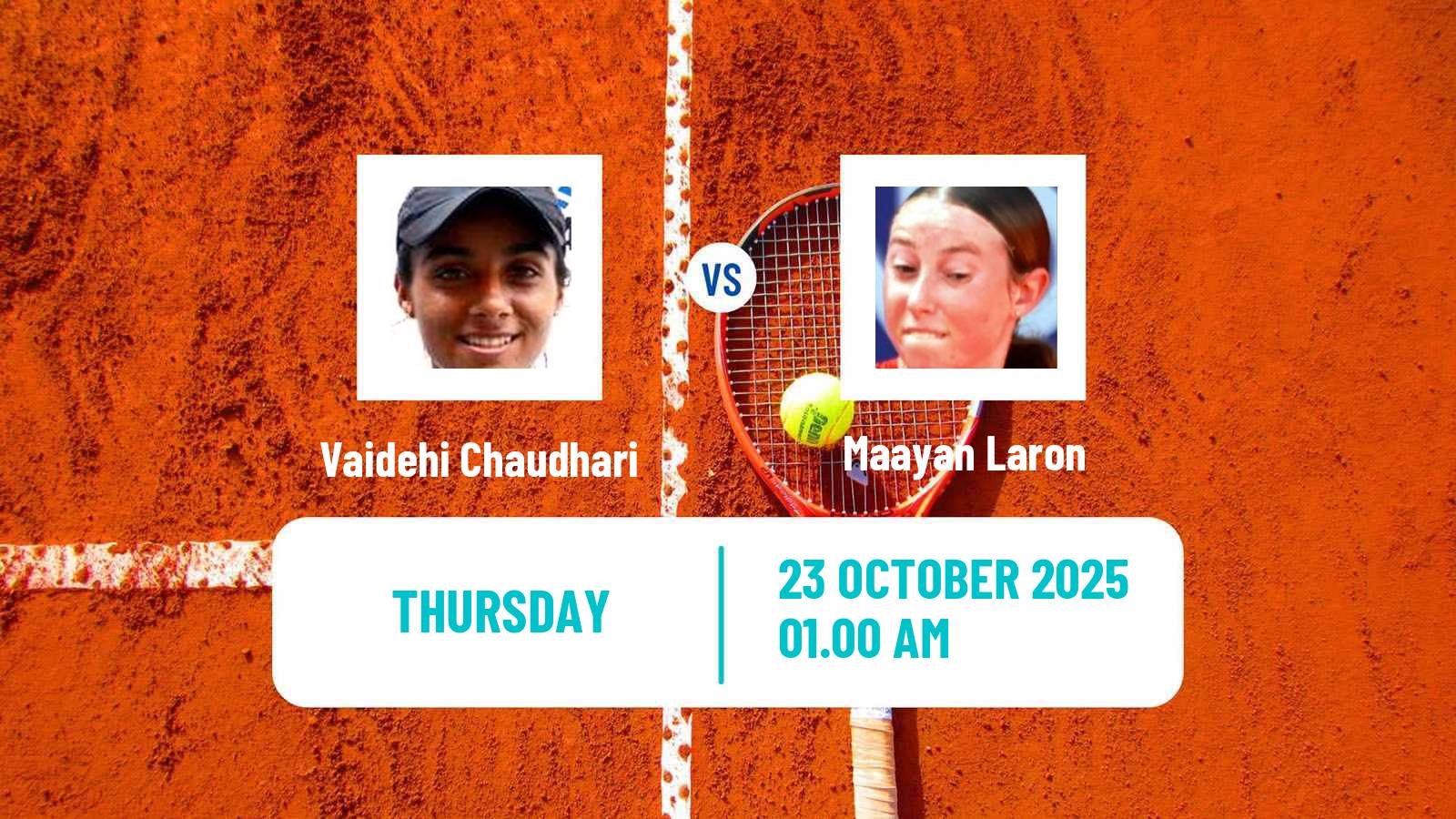 Tennis ITF W15 Tashkent 3 Women Vaidehi Chaudhari - Maayan Laron