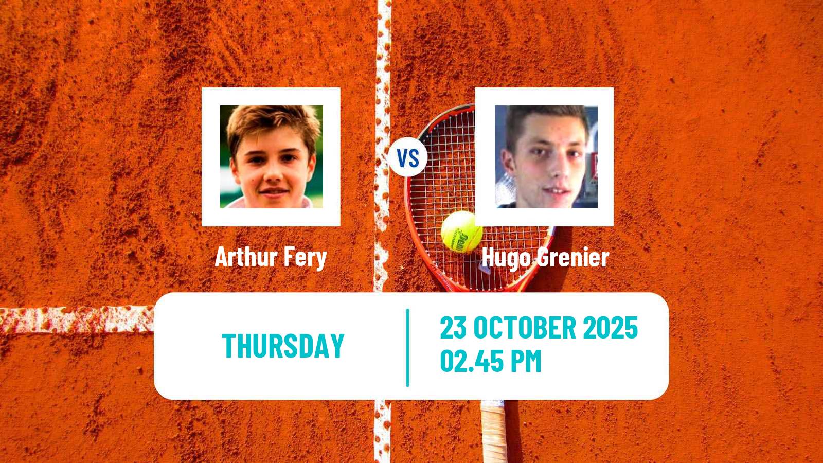 Tennis Brest Challenger Men Arthur Fery - Hugo Grenier
