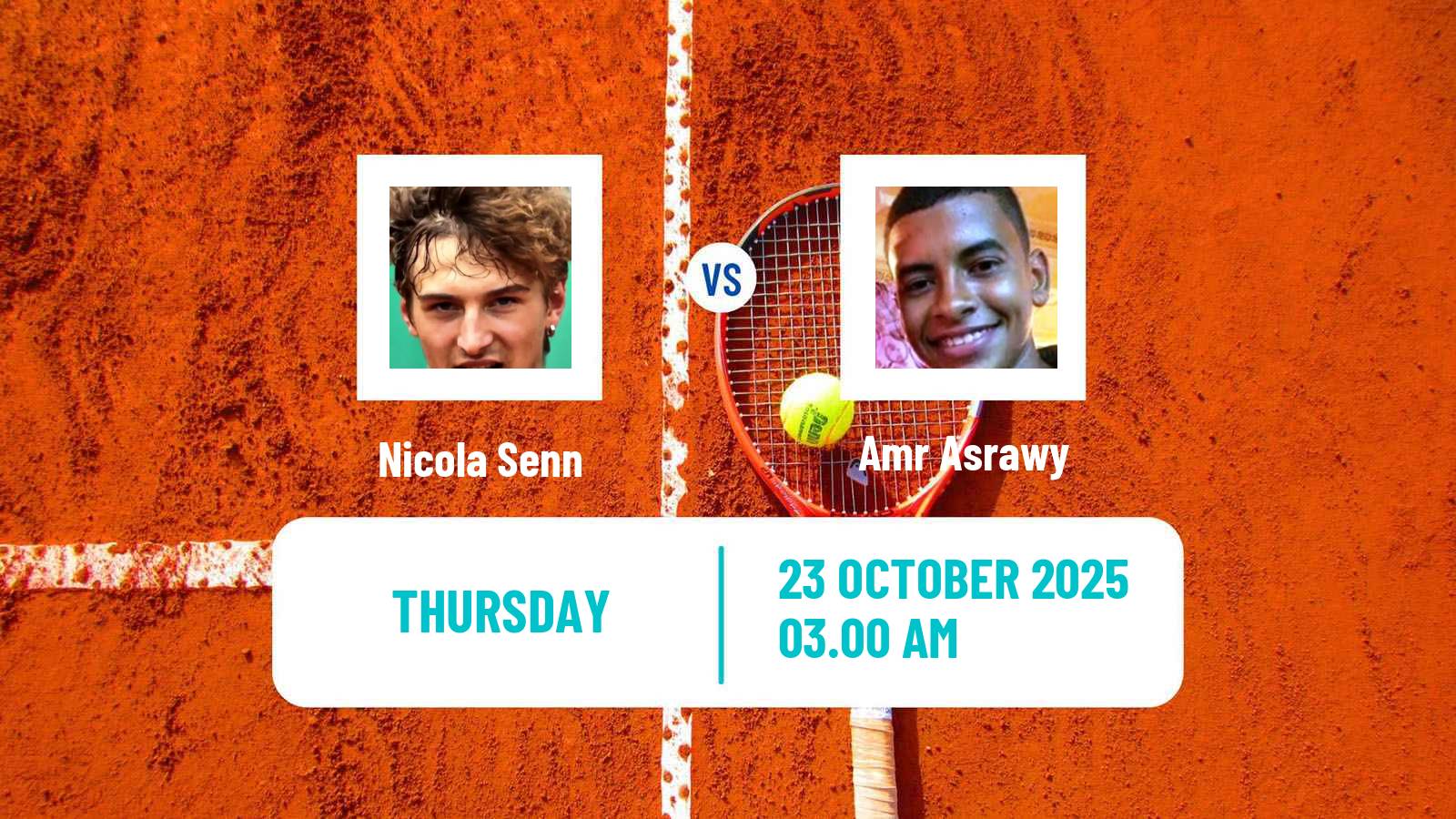 Tennis ITF M15 Sharm Elsheikh 14 Men Nicola Senn - Amr Asrawy