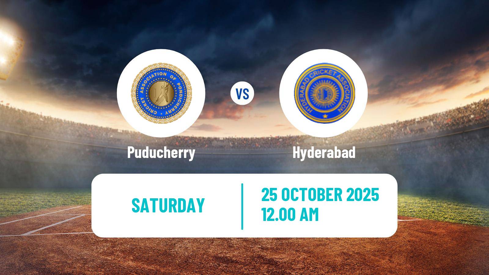 Cricket Ranji Trophy Puducherry - Hyderabad